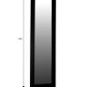 Зеркало настенное BeautyStyle 9 черный 138 см х 35 см