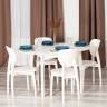 Стул DIAMANTE жесткое сидение / 1 шт. в упаковке бук, 42 х 42 х 85 см, ivory white ivory white бук
