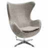 Кресло EGG STYLE CHAIR латте, искусственная замша Кресло EGG STYLE CHAIR латте, искусственная замша
