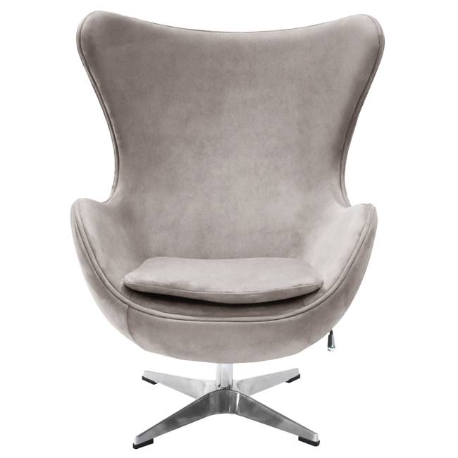 Кресло EGG STYLE CHAIR латте, искусственная замша Кресло EGG STYLE CHAIR латте, искусственная замша