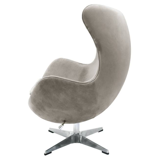 Кресло EGG STYLE CHAIR латте, искусственная замша Кресло EGG STYLE CHAIR латте, искусственная замша