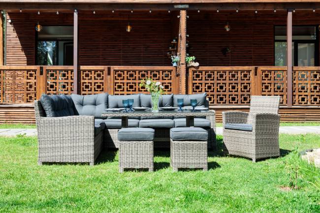 Угловой комплект Genry из искусственного ротанга Угловой комплект Genry из искусственного ротанга