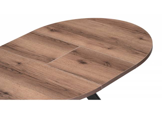 Стол деревянный Трейси 90(120)х90х75 дуб делано темный / черный Стол деревянный Трейси 90(120)х90х75 дуб делано темный / черный