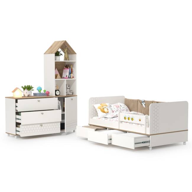 Мебель в детскую Эйп № 3 цвет белый/дуб белый Мебель в детскую Эйп № 3 цвет белый/дуб белый