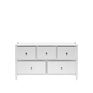 Комод Leset Хайди широкий 5 ящиков Белый Белый