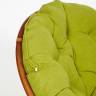 Кресло-качалка PAPASAN/ПАПАСАН w 23/01 B /с подушкой/ 115х78х104 см, Pecan (орех), флок Олива, 23