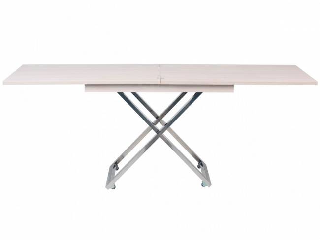 Стол-трансформер Левмар Cross D68/S79 дуб шамони светлый/ опоры нерж.ст. Стол-трансформер Левмар Cross D68/S79 дуб шамони светлый/ опоры нерж.ст.