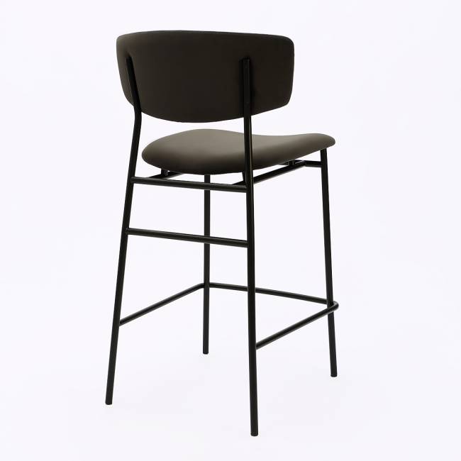 Дизайнерский полубарный стул Marko графит, черный металл