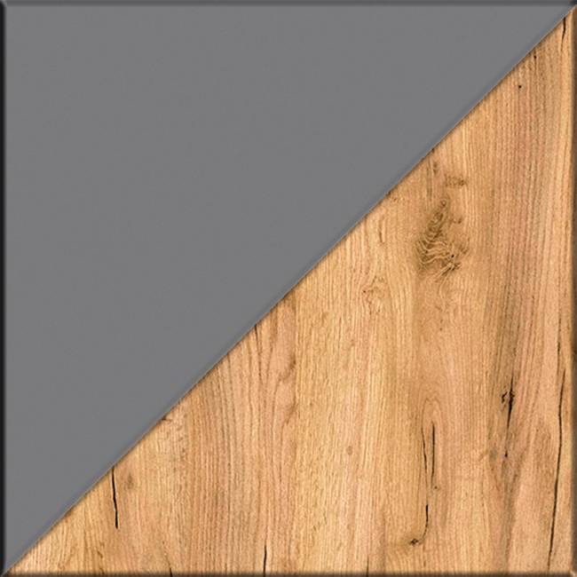 Два платяных шкафа Остин и комод с зеркалом цвет серый графит/дуб крафт золотой Два платяных шкафа Остин и комод с зеркалом цвет серый графит/дуб крафт золотой