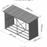  Дровница-Склад для дров, зелёный