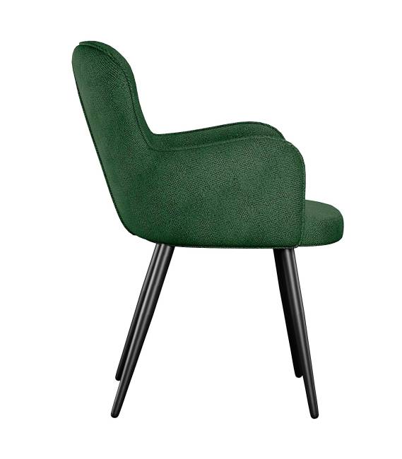 Стул DikLine 503 поворотный SB1 зеленый, ножки черные