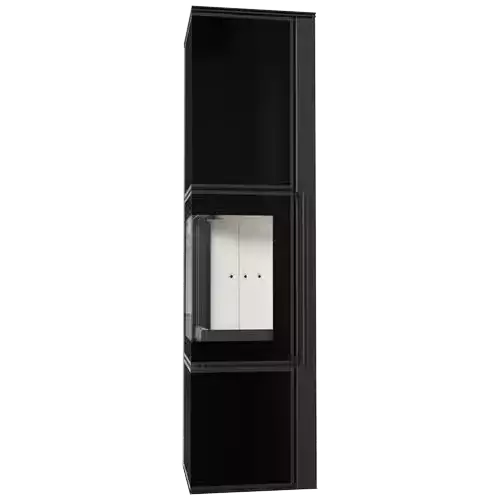 Печь Kratki PRO TORA/L 8 кВт, чёрное стекло