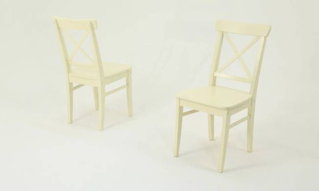 Стол Сканди К 90 натур/слоновая кость со стульями Ингольф слоновая кость Стол Сканди К 90 натур/слоновая кость со стульями Ингольф слоновая кость