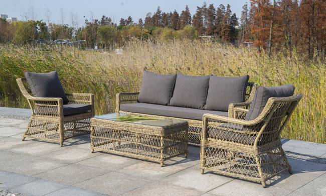 "Гранд Латте" кресло из искусственного ротанга, цвет соломенный "Гранд Латте" кресло из искусственного ротанга, цвет соломенный