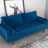Диван Scott трехместный синий
