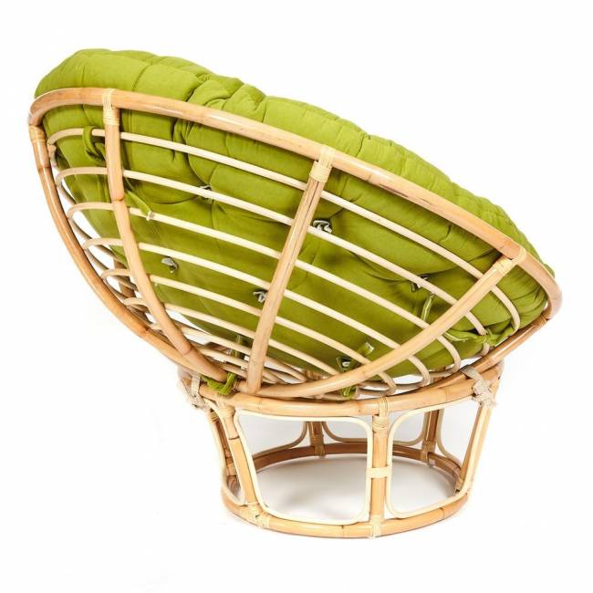 Кресло PAPASAN ECO/ПАПАСАН ЭКО P115-1/SP STD /c подушкой, ремешками/ диаметр подушки 125 см, 115x101x92 см, Natural (натуральный), флок Олива, 23 Natural (натуральный) Кресло PAPASAN ECO/ПАПАСАН ЭКО P115-1/SP STD /c подушкой, ремешками/ диаметр подушки 125 см, 115x101x92 см, Natural (натуральный), флок Олива, 23 Natural (натуральный)
