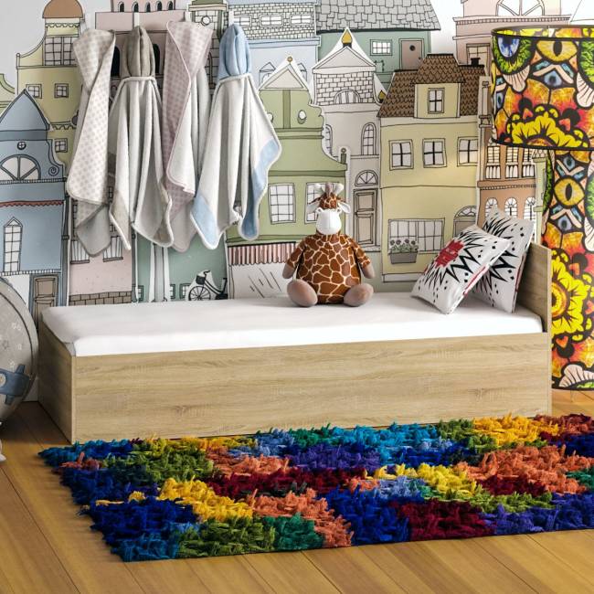 Кровать Стандарт 0800 цвет дуб сонома