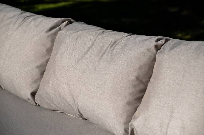 "Верона" лаунж-зона 5-местная плетеная из роупа (веревки), каркас алюминиевый белый, роуп бежевый "Верона" лаунж-зона 5-местная плетеная из роупа (веревки), каркас алюминиевый белый, роуп бежевый