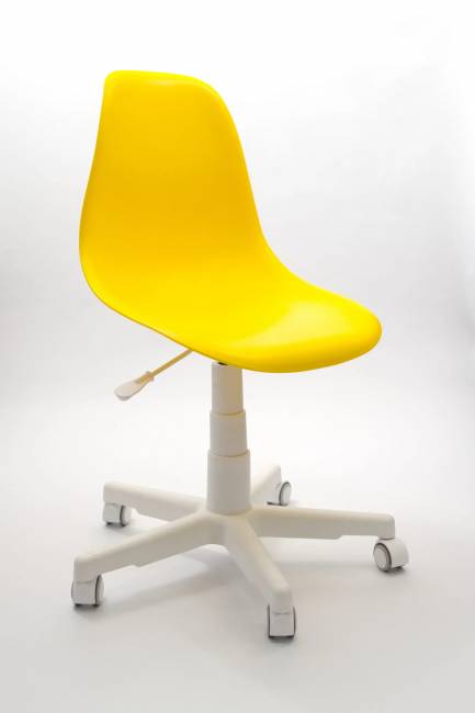 Кресло компьютерное Смузи белый/горчичный Кресло компьютерное Смузи белый/горчичный