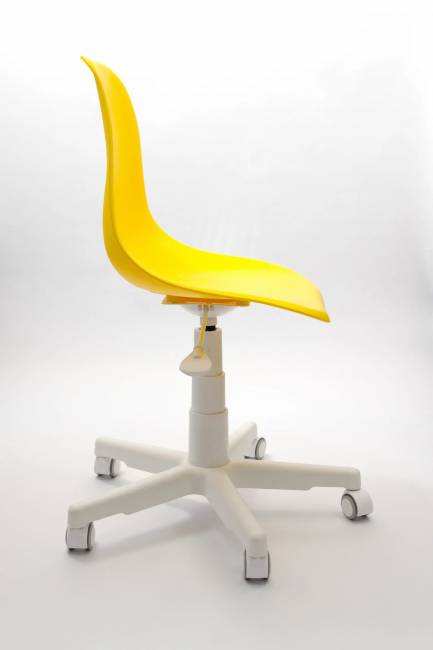 Кресло компьютерное Смузи белый/горчичный Кресло компьютерное Смузи белый/горчичный