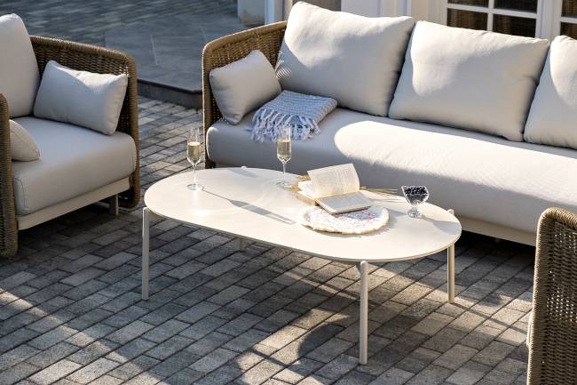 "Аликанте" лаунж-зона из искусственного ротанга, цвет соломенный