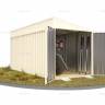 Хозблок SKOGGY секционный с односкатной крышей 5 х 2 м, слоновая кость Хозблок SKOGGY секционный с односкатной крышей 5 х 2 м, слоновая кость