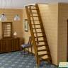 Деревянная лестница К-007м/28 Деревянная лестница К-007м/28