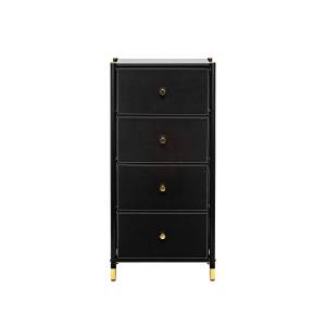 Комод Leset Хайди 4 ящика Чёрный Чёрный