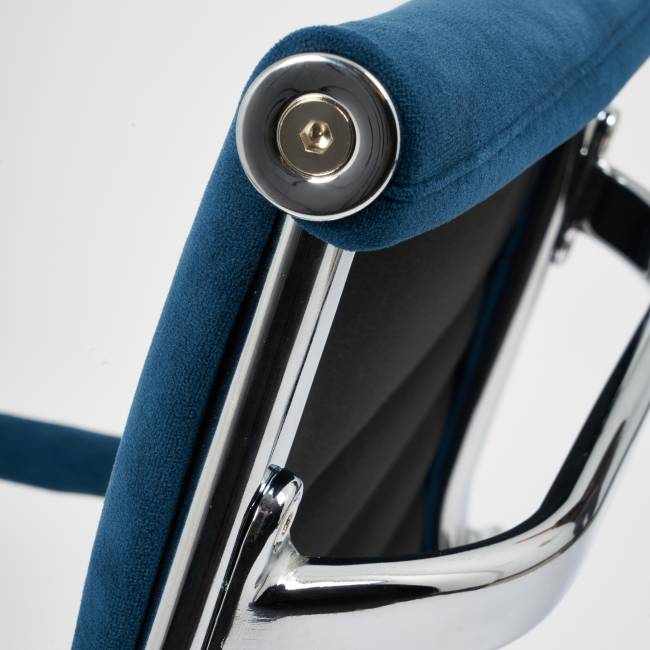 Кресло Urban-Low/Урбан-Лоу флок, синий, 32 синий флок