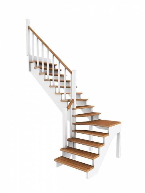 Деревянная лестница К-031м/2 Деревянная лестница К-031м/2