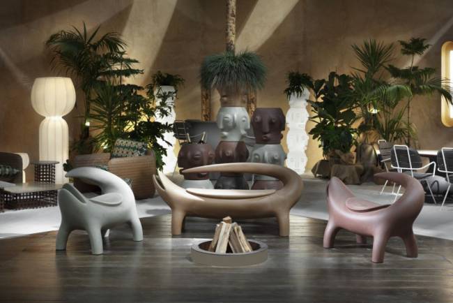 Кашпо из биопластика Threebu Pot Special пустыня Намибии 450х450х450 мм