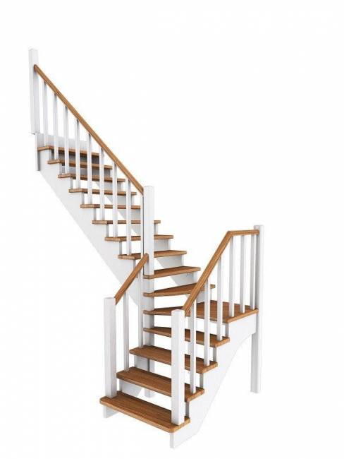 Деревянная лестница К-032м Деревянная лестница К-032м