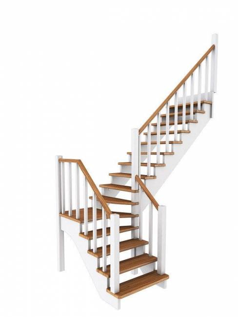 Деревянная лестница К-032м Деревянная лестница К-032м