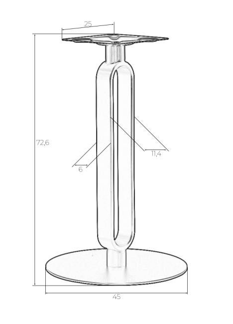Подстолье обеденное DOBRIN FILIPPO