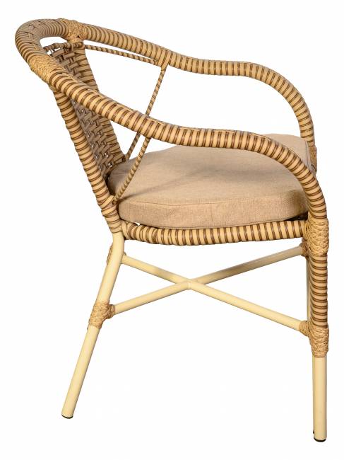 Комплект из искусственного ротанга Bali (Бали)-4 (цвет: слоновая кость)