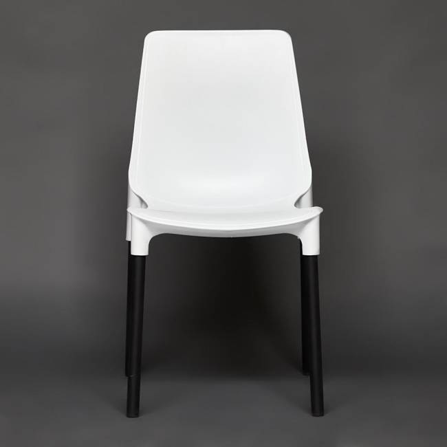 Стул Джениус/Genius (мод. 75) пластик/металл, 46x56x84cм, белый/опоры черные (Комплект из 4 шт.) белый металл/пластик Стул Джениус/Genius (мод. 75) пластик/металл, 46x56x84cм, белый/опоры черные (Комплект из 4 шт.) белый металл/пластик