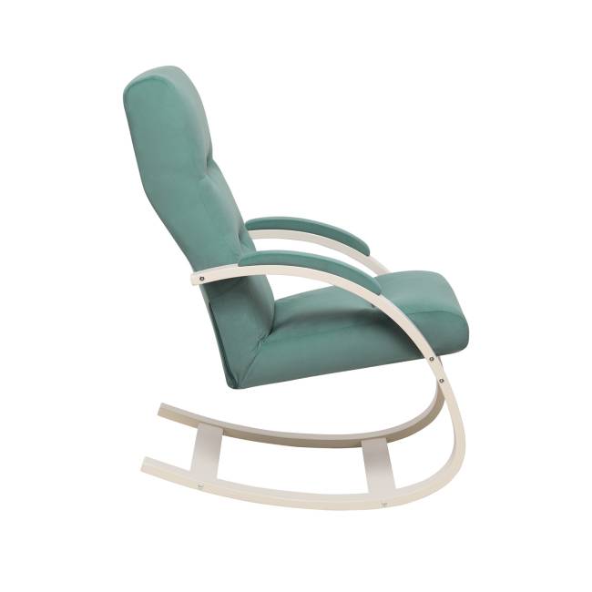 Кресло-качалка Leset Милано Слоновая кость V43 зелёный