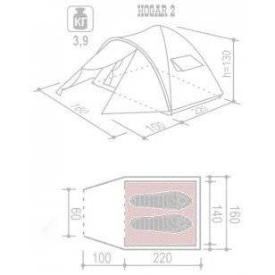 Палатка Indiana Hogar 2