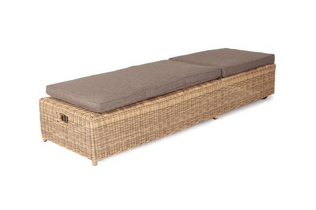 "Рим" шезлонг с подушкой, цвет соломенный "Рим" шезлонг с подушкой, цвет соломенный