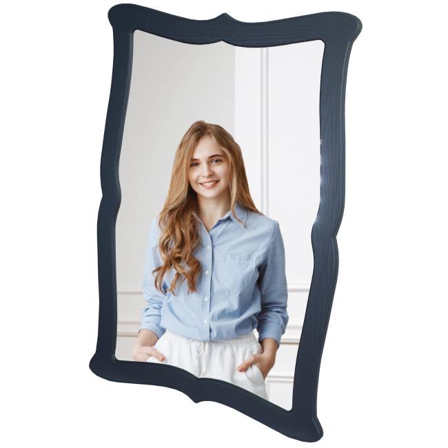 Зеркало навесное Берже 23 серый графит 97 см х 67 см Зеркало навесное Берже 23 серый графит 97 см х 67 см