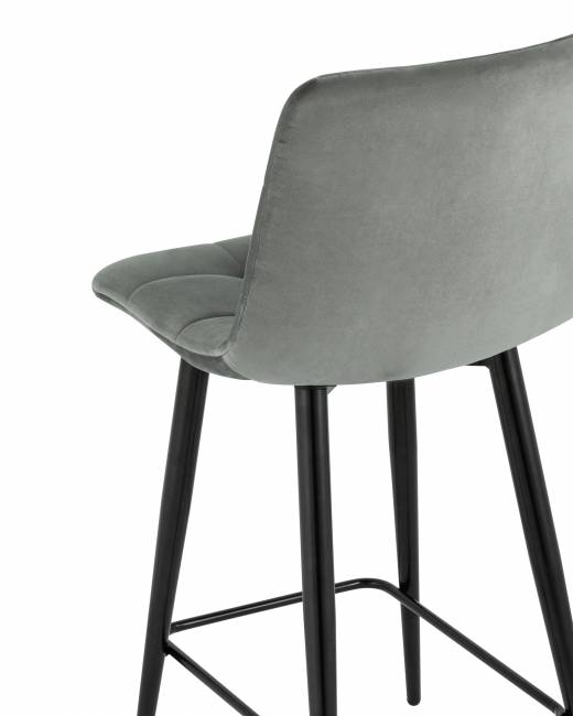 Стул полубарный Джанго велюр серый высота сиденья 60 см Стул полубарный Джанго велюр серый высота сиденья 60 см