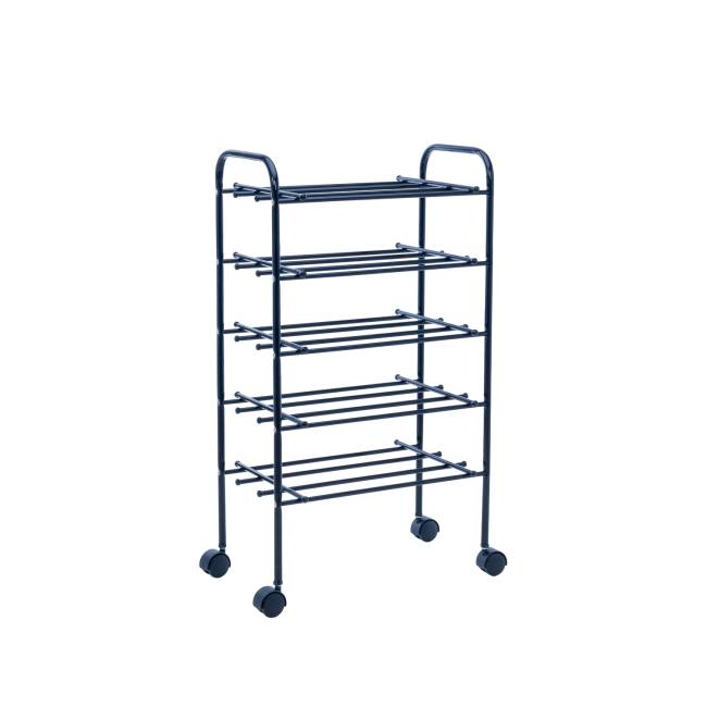 Обувница Leset Комо 5 с колесами Чёрный