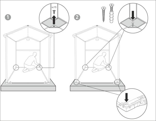 Сарай "Манор 6x8DD" (размеры 177х230 см), серый