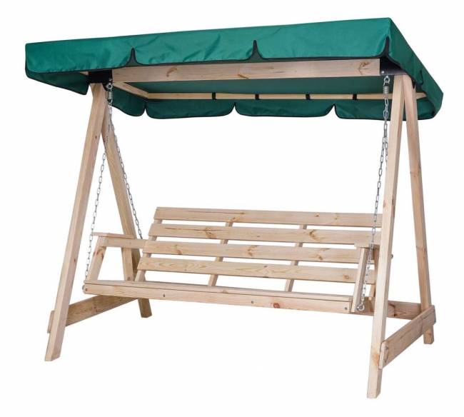Садовые качели "СЕЛЕНА", не окрашенные