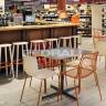 Кресло металлическое Nolita желтый 595х530х770 мм