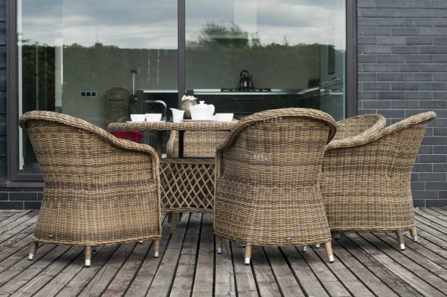 "Равенна" плетеное кресло из искусственного ротанга, цвет соломенный "Равенна" плетеное кресло из искусственного ротанга, цвет соломенный