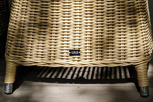 "Равенна" плетеное кресло из искусственного ротанга, цвет соломенный "Равенна" плетеное кресло из искусственного ротанга, цвет соломенный