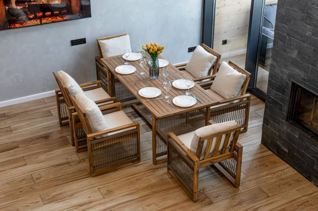 Обеденный комплект GRAND MICHELLE бежевый Обеденный комплект GRAND MICHELLE бежевый