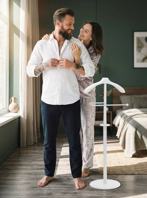 Вешалка костюмная В 25Н белый