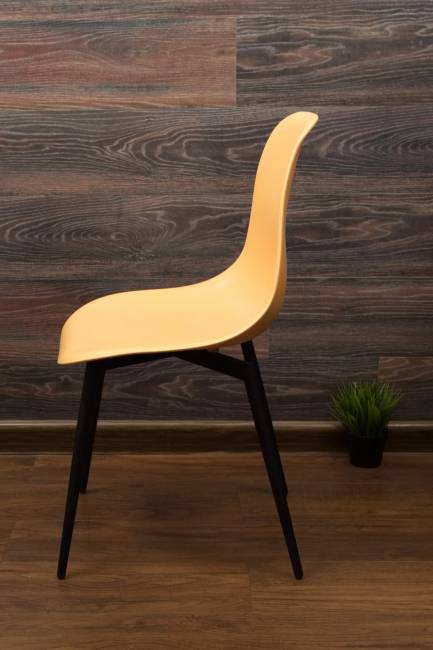 Стул Туссе чёрный /персиковый